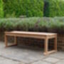 Backless Wooden Bench, thumbnail 4 of 10