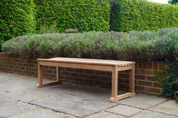 Backless Wooden Bench, 4 of 10