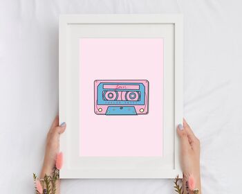 Taylor Swift Lover Inspired Cassette Print, 2 of 5