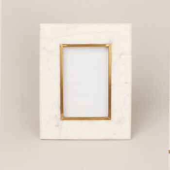 G Decor White Marble Effect Stylish Photo Frames, 5 of 6