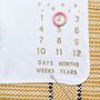 Personalised Scandi Star Baby Milestone Blanket, thumbnail 2 of 6