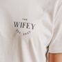 Personalised Cream Wifey T Shirt, thumbnail 2 of 2