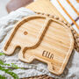 Personalised Elephant Bamboo Plate, thumbnail 2 of 4