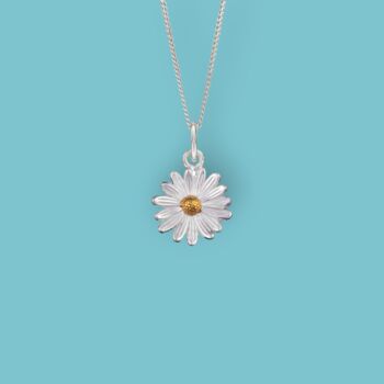 Tiny Daisy Necklace In Sterling Silver, 2 of 12