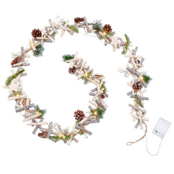 Pre Lit Nature Trail Christmas Garland, 2 of 4