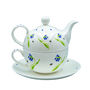 Bluebell Bone China Teapot For One, thumbnail 2 of 2