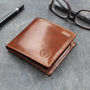 Personalised Luxury Leather Wallet. 'The Vittore', thumbnail 1 of 12