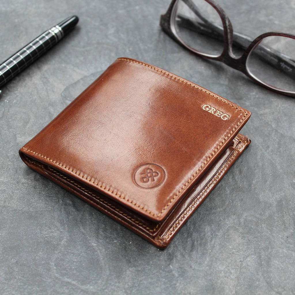 Personalised Luxury Leather Wallet. 'The Vittore', 1 of 12