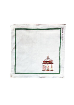 Set Of Six 'Adonis' Linen Napkins, 8 of 12