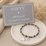 50th Birthday Star Stretch Bracelet, thumbnail 3 of 6