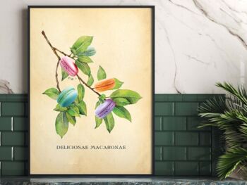 Macaron Wall Art, Botanical Print With A Twist, 11 of 11