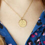 Personalised Couples Name Silver Plated Disc Necklace, thumbnail 1 of 12