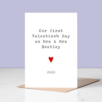 Personalised Newlyweds Valentine's Day Card, 3 of 3