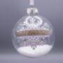 Personalised Snowflake Christmas Tree Bauble, thumbnail 2 of 4