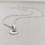 Sterling Silver Star Disc Necklace, thumbnail 1 of 5