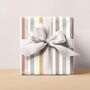 Luxury Pastel Wide Stripe Wrapping Paper, thumbnail 8 of 9