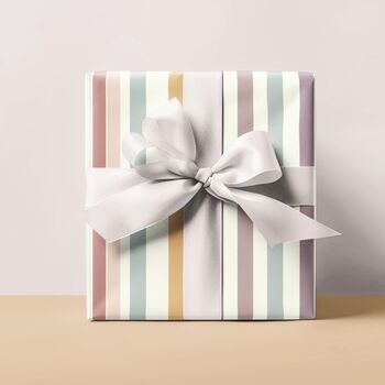 Luxury Pastel Wide Stripe Wrapping Paper, 8 of 9