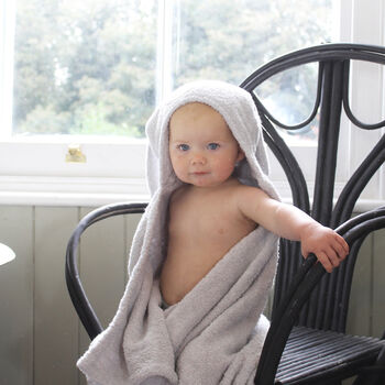 Personalised Hooded Baby Bath Towel Donkey, 6 of 9