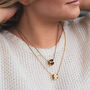 Customised Date And Name Necklace On Chain, thumbnail 4 of 12