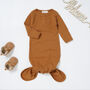 Tiny Alpaca Organic Cotton Newborn Gown Set Of Two, thumbnail 5 of 8