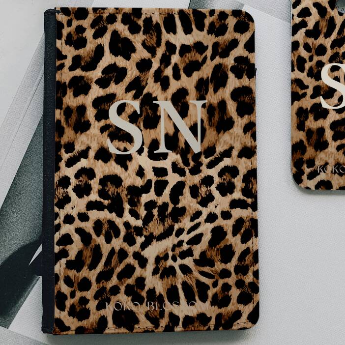Leopard Print Personalised Passport Cover, 1 of 1