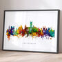 Canterbury Skyline Cityscape Art Print, thumbnail 1 of 12