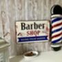 50cm French Metal Barbershop Sign – Vintage Plaque, thumbnail 2 of 8
