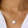 Sterling Silver Shell Pearl Necklace, thumbnail 3 of 10