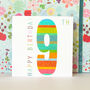 Sparkly 9th Birthday Card, thumbnail 4 of 5