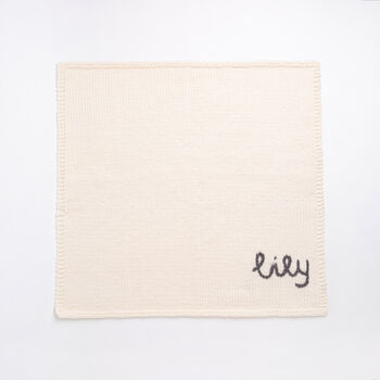 Personalised Baby Blanket Beginner Knitting Kit, 2 of 9
