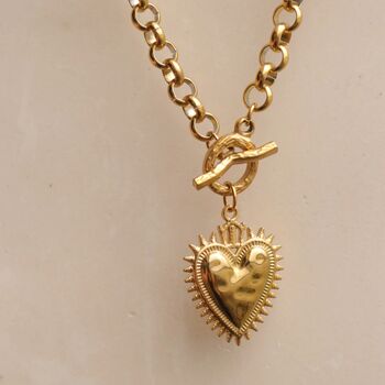 Sacred Heart Pendant Necklace, 6 of 12