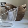 Rattan Oval Wine Champagne Bucket, thumbnail 2 of 4