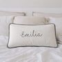 Personalised Name Muslin Nursery Cushion Cover, thumbnail 4 of 8