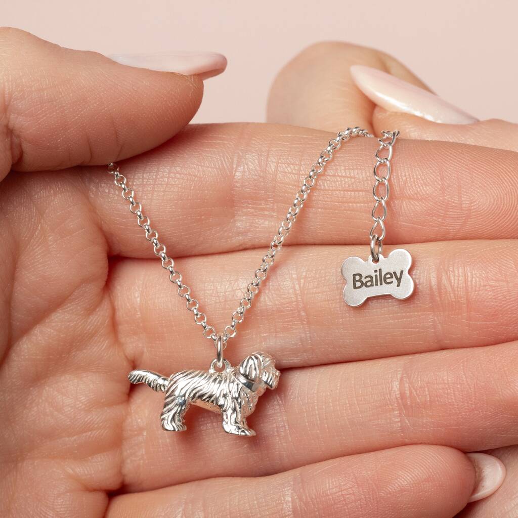 Personalised Shih Tzu Sterling Silver Necklace, 1 of 10