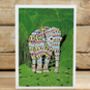 Indian Elephant Greeting Card, thumbnail 2 of 2