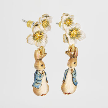 Fable England X Peter Rabbit Floral Drop Earrings, 2 of 8