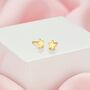 18ct Gold Plated Star Stud Earrings, thumbnail 1 of 4