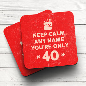 Personalised Mug 'Keep Calm 40th Birthday', 6 of 6