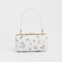 Cream Forget Me Not Pearl Handle Clutch, thumbnail 2 of 7