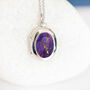 Personalised Purple Turquoise Locket In Sterling Silver, thumbnail 1 of 12