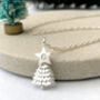 Christmas Tree And Initial Star Topper Necklace, thumbnail 2 of 9