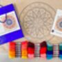 Mandala Embroidery Kit With 100% British Wool, thumbnail 2 of 6