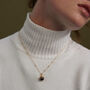 The Pearl And The Dragon Peacock Pearl Necklace Gold, thumbnail 2 of 2