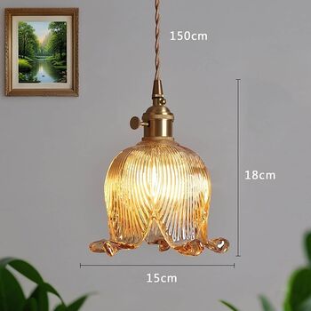 Vintage Square Glass Chandelier, 5 of 10