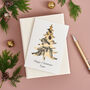 Personalised Gold Christmas Tree Card, thumbnail 2 of 3