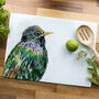 Inky Starling Glass Worktop Saver, thumbnail 5 of 6