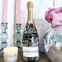 Personalised Hand Painted Floral Birthday Bottle, thumbnail 1 of 6
