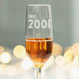 Personalised 2002 21st Birthday Glass, thumbnail 2 of 6
