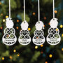 Personalised Spiral Snowman Christmas Tree Decoration, thumbnail 1 of 6