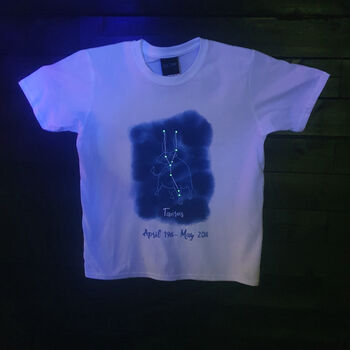 glow in the dark constellation shirt